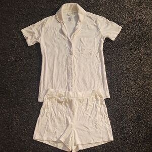 SKIMS Cream Button-Up Pajama Set